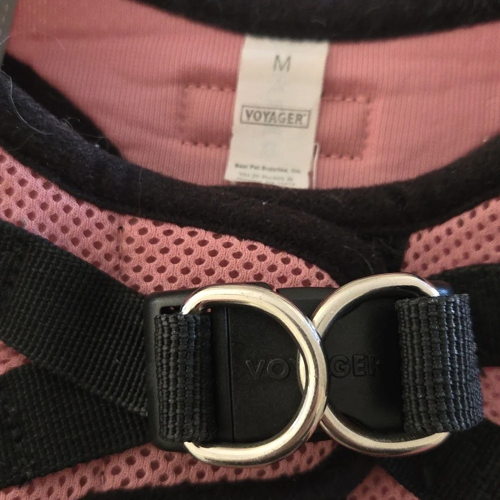 Pink and Black Dog Harness